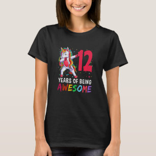 Kinder 12 Jahre Alte Mädchen Teens Einhorn 12. T-Shirt