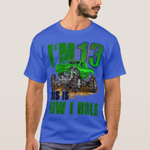 Kinder 13. Geburtstagsmonster-Lkw für Jungen und M T-Shirt