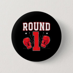 Kinder 1. Boxing Geburtstagsparty 1 Jahr alt Boxer Button