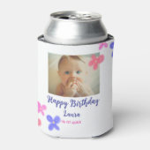 Kinder 1 Geburtstag hinzufügen Name Datum hinzufüg Dosenkühler (Kanne Vorderseite)