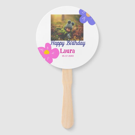 Kinder 1 Geburtstag hinzufügen Name Datum hinzufüg Fächer (Vorderseite)