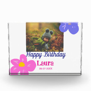 Kinder 1 Geburtstag hinzufügen Name Datum hinzufüg Fotoblock