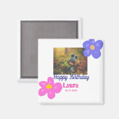 Kinder 1 Geburtstag hinzufügen Name Datum hinzufüg Magnet (Vorderseite/Rückseite)