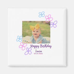 Kinder 1 Geburtstag hinzufügen Name Datum hinzufüg Magnet