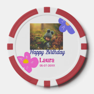 Kinder 1 Geburtstag hinzufügen Name Datum hinzufüg Pokerchips