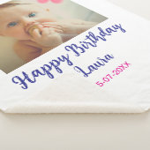 Kinder 1 Geburtstag hinzufügen Name Datum hinzufüg Sherpadecke (3/4)