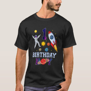 Kinder 1 Jahr alt Geburtstag Astronaut Junge 1. Bi T-Shirt
