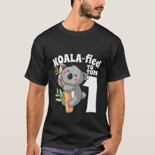 Kinder 1 Jahr alt Koala Geburtstag Koalafied Girl  T-Shirt