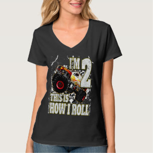 Kinder 1 Jahr alter Monster Truck Geburtstag T-Shirt