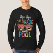 Kinder 1. Klasse Hallo Pool Lehrer Student - Somme T-Shirt (Vorderseite)