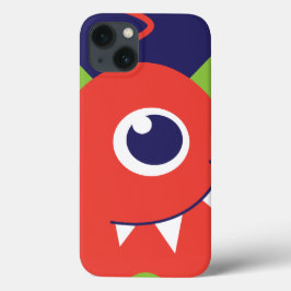 Kinder 1 mit Augen Alien Orangenpackung Case-Mate iPhone Hülle