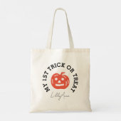 Kinder 1 Trick oder Behandlung Halloween Personali Tragetasche (Rückseite)