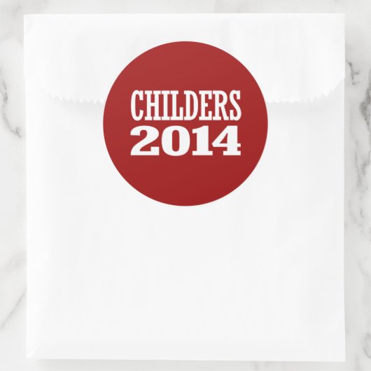 KINDER 2014 RUNDER AUFKLEBER (Tasche)