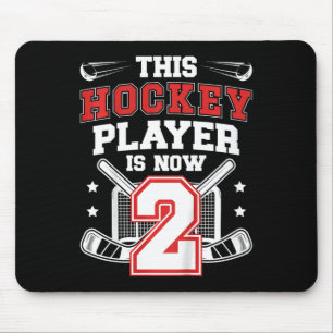 Kinder 2. Eishockey-Geburtstag Zweijähriger Eishoc Mousepad