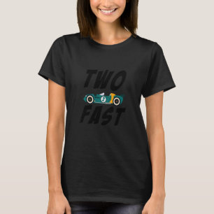 Kinder 2 Fast Car Racing 2. Geburtstag Junge Secon T-Shirt