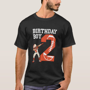 Kinder 2. Fußball Geburtstag 2 Jahre Junge Fußball T-Shirt