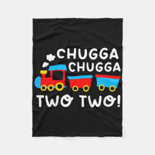 Kinder 2 Geburtstag Boy Train Chugga Chugga zwei z Fleecedecke