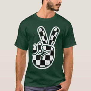 Kinder 2. Geburtstag Junge Kariert Rennen Geburtst T-Shirt