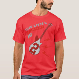 Kinder 2 Geburtstag Jungs Gitarre Rock Music 2 Jah T-Shirt