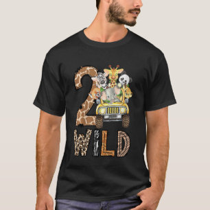 Kinder 2. Geburtstag Safari Zwei Wildzoo Birthday  T-Shirt
