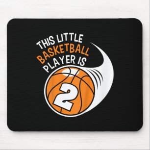 Kinder 2 Geburtstagskinder Basketball Sport 2 Jahr Mousepad