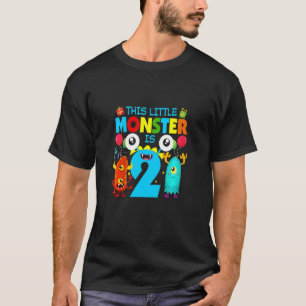 Kinder 2 Jahre alt Dieses kleine Monster ist 2. Ge T-Shirt