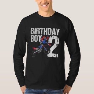 Kinder 2 Jahre alt Dirt Bike Geburtstagsparty Moto T-Shirt