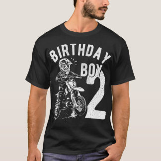 Kinder 2 Jahre alt Kind Geburtstagskind Dirt bike T-Shirt