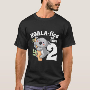 Kinder 2 Jahre alt Koala Geburtstag Koalafied Girl T-Shirt