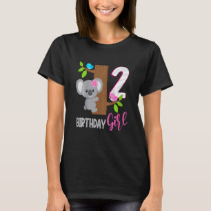 Kinder 2 Jahre alt Koala Geburtstag Koalafied Girl T-Shirt