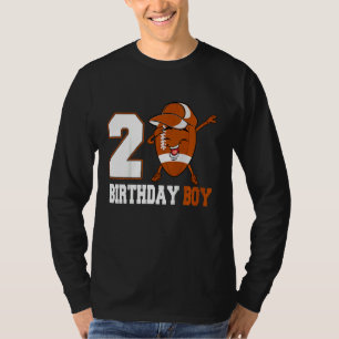 Kinder 2 Jahre alter Dabbing Fußball 2. Geburtstag T-Shirt