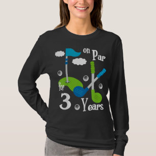 Kinder 2 Jahre alter Golf Geburtstagsparty Geschen T-Shirt