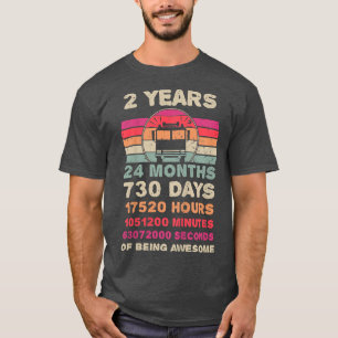 Kinder 2 Jahre alter Lkw Geburtstag 2. Bir T-Shirt
