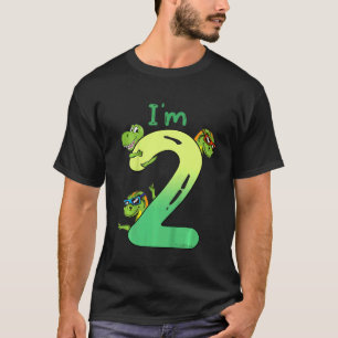 Kinder 2 Jahre Jungen 2 Tage T-Rex Dinosaurier 2 T-Shirt