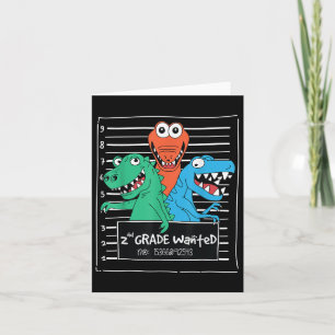 Kinder 2. Klasse Gewollt Poster Dinosaurier 2. Kla Karte