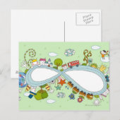 Kinder 2 postkarte (Vorne/Hinten)