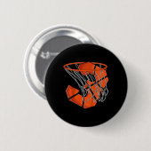 Kinder 3 Geburtstag Basketball Kinder Button (Vorne & Hinten)