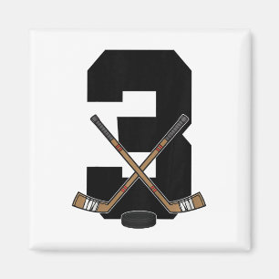Kinder 3. Geburtstag Eishockey Kinder Kleinkind Ju Magnet