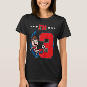 Kinder 3 Geburtstag Fußball Fußball Fußball Kinder T-Shirt
