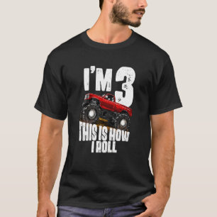 Kinder 3. Geburtstag Junge Monster Truck Regel Jam T-Shirt