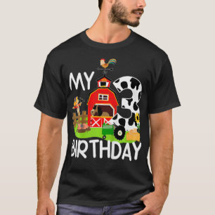 Kinder 3. Geburtstagsfarm Traktor Schweinepferde K T-Shirt