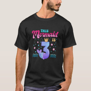 Kinder 3 Geburtstagsmagd für 3 Jahre alte Mädchen  T-Shirt