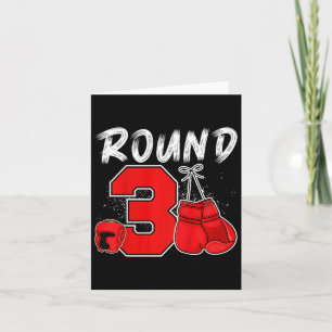 Kinder 3 Geburtstagsparty 3 Jahre alt Boxe Karte