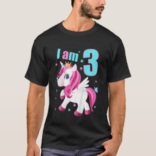 Kinder 3 Jahre alt 3 Geburtstagskleidung Junge Mäd T-Shirt