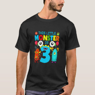 Kinder 3 Jahre alt Geschenke dieses kleine Monster T-Shirt