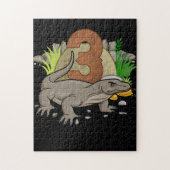 Kinder 3 Jahre alt Komodo Dragon Reptile 3. Geburt Puzzle (Vertikal)