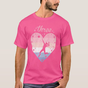 Kinder 3 Jahre alt Niedliche Volleyball Geburtstag T-Shirt