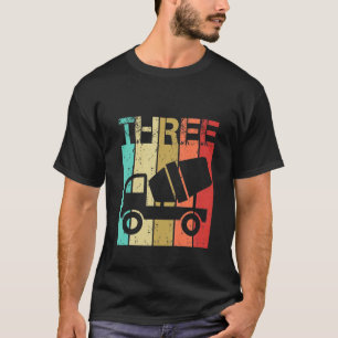 Kinder 3 Jahre alter Bauwagen Geburtstag 3. T-Shirt