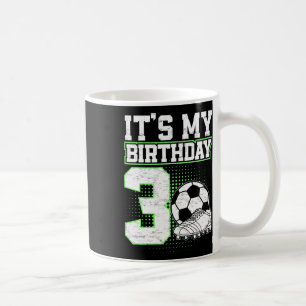 Kinder 3 Jahre altes Fußballjunge Es ist mein 3. G Kaffeetasse