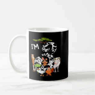 Kinder 3 Jahre altes Landhaus Tiere 3. Geburtstag Kaffeetasse